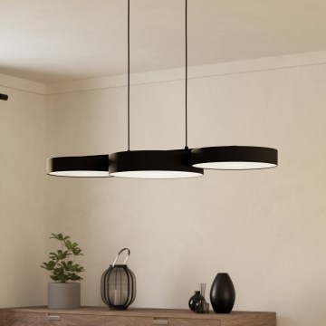 Eglo - LED RGBW Candelabro suspenso com regulação 3xLED/7,5W/230V 2700-6500K preto