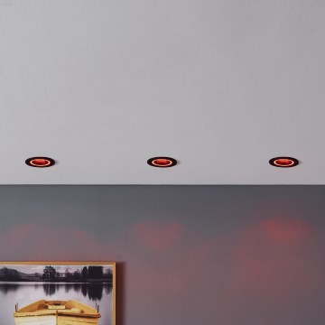 Eglo - LED RGBW Foco de encastrar com regulação LED/4,7W/230V preto