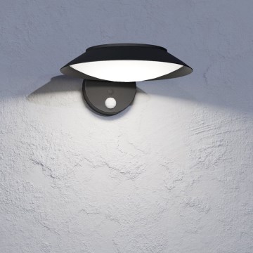 Eglo - Luminária de parede solar LED com sensor LED/7W/3,7V 2200 mAh IP44
