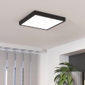 Eglo - Luminária de teto LED dimerizável LED/20,5W/230V preta 28,5x28,5 cm