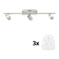 Eglo - Luminária de Teto LED MY CHOICE 3xE14/40W/230V cromo mate/branco