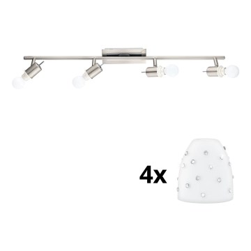 Eglo - Luminária de teto LED MY CHOICE 4xE14/4W/230V cromo mate/branco