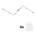 Eglo - Luminária de teto LED MY CHOICE 6xE14/4W/230V cromo mate/branco