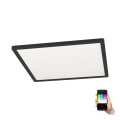 Eglo - Luminária de teto LED RGBW dimmerizável LED/16,5W/230V preta ZigBee