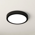 Eglo - Luminária de teto para casa de banho LED/17W/230V preta IP44 Ø 21 cm