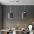 Eglo - Lustre LED suspenso em cabo TUNJA 2xE27/60W/230V castanho