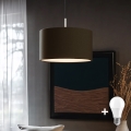 Eglo - Lustre LED suspenso TUNJA 1xE27/60W/230V castanho