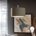 Eglo - Lustre LED suspenso TUNJA 1xE27/60W/230V taupe