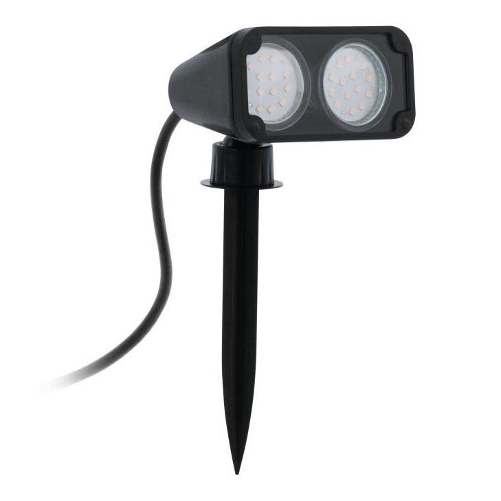Eglo - Luz de exterior 2xGU10/3W/230V IP44