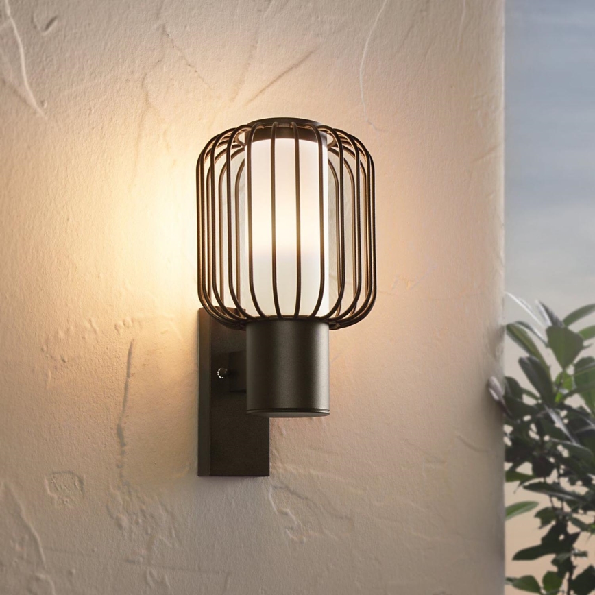 Eglo - Luz de parede de exterior 1xE27/28W/230V IP44