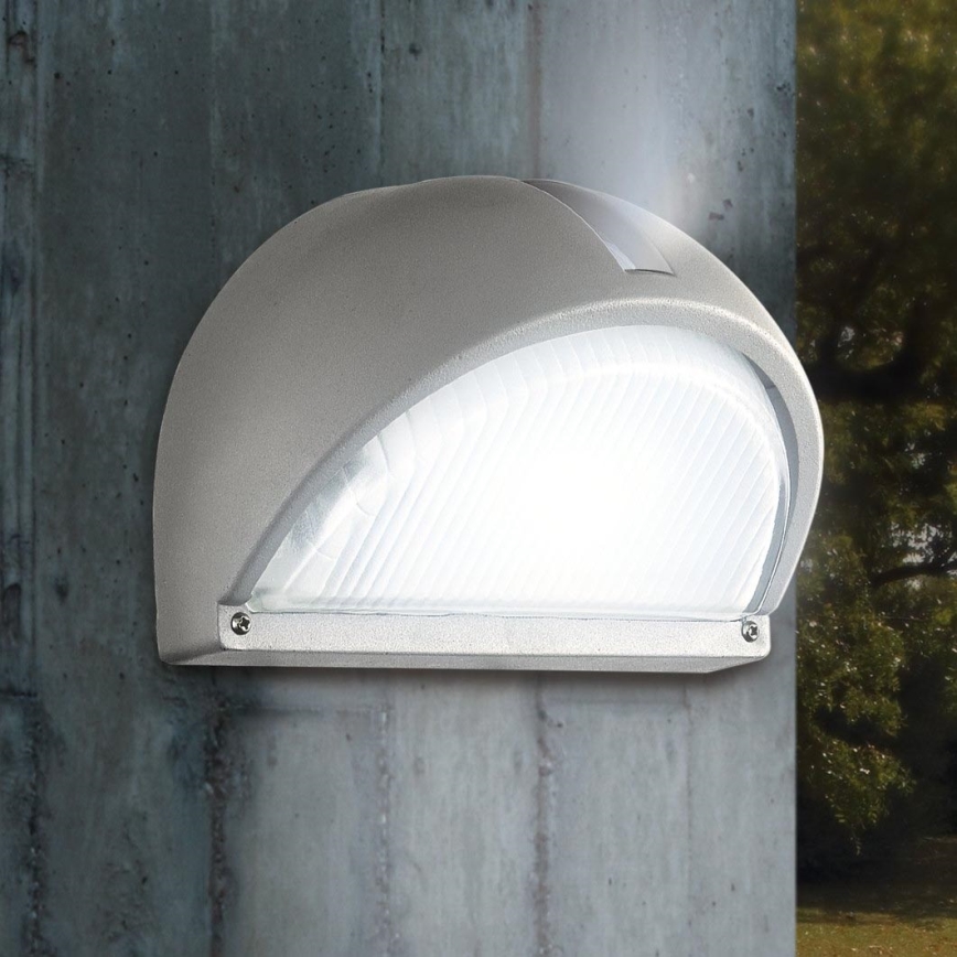 EGLO - Luz de parede de exterior 1xE27/60W branco IP44