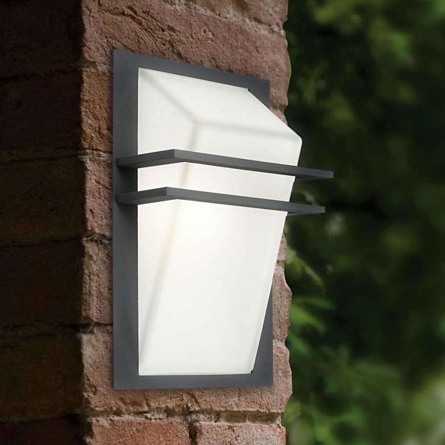 EGLO - Luz de parede de exterior 1xE27/60W IP44