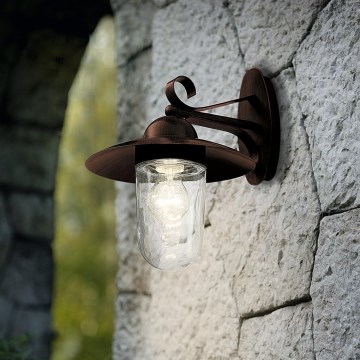 EGLO - Luz de parede de exterior 1xE27/60W IP44