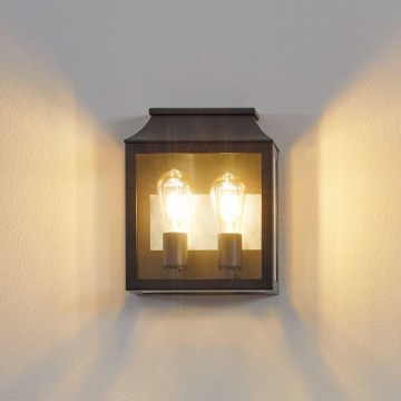 Eglo - Luz de parede de exterior 2xE27/60W/230V IP44