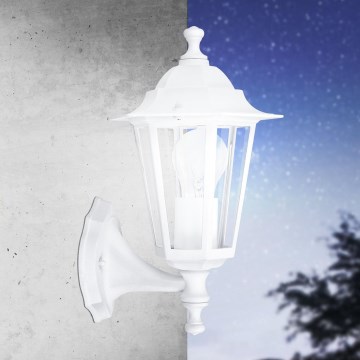 EGLO - Luz de parede de exterior 5 1xE27/60W branco