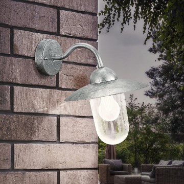 EGLO - Luz de parede de exterior aço galvanizado IP44