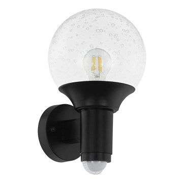 Eglo - Luz de parede de exterior com sensor 1xE27/28W/230V IP44
