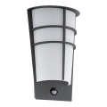 Eglo - Luz de parede LED de exterior com sensor 1 2xLED/2,5W IP44