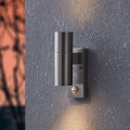 Eglo - Luz de parede LED de exterior com sensor 2xGU10/3W/230V IP44