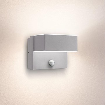 Eglo - Luz de parede LED de exterior com sensor 2xLED/5,6W/230V IP44