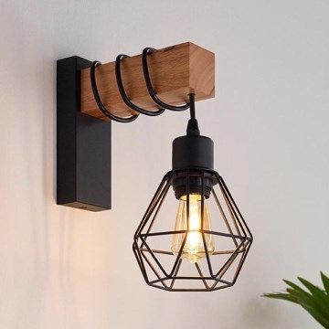 Eglo - Luz de parede TOWNSHEND 1xE27/60W/230V