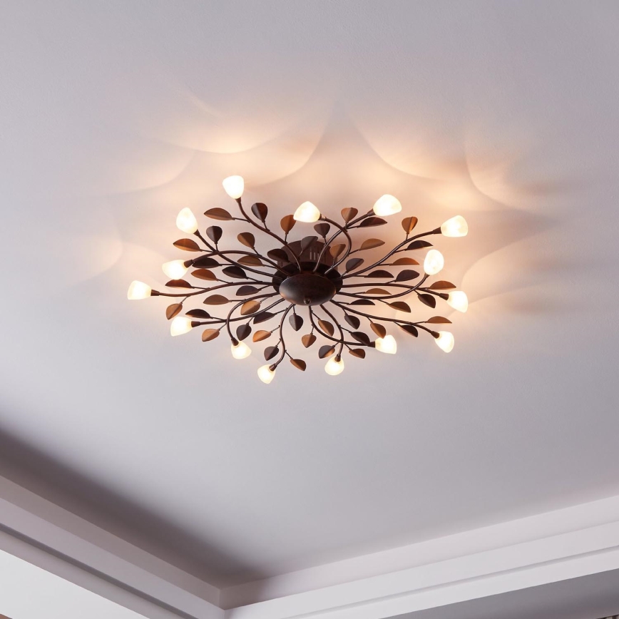 Eglo - Luz de teto CAMPANIA 15xG4/10W/230V