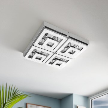 Eglo - Luz de teto de cristal LED LED/48W/230V