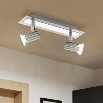 EGLO - Luz de teto parede 2xGU10/LED/3W