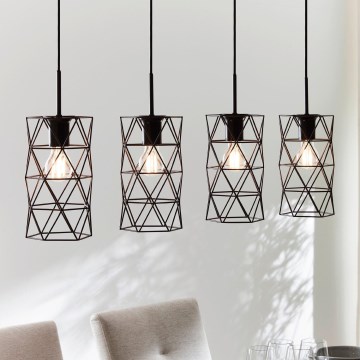 Eglo - Luz pendente 4xE27/60W/230V