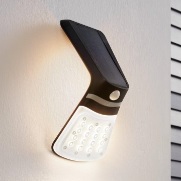 Eglo - Luz solar com um sensor LED/2W/3,7V IP44