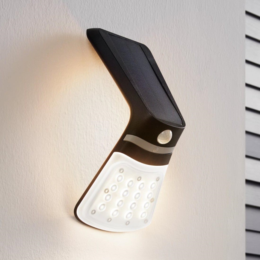 Eglo - Luz solar com um sensor LED/2W/3,7V IP44