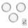 Eglo - ONJUNTO 3x LED RGBW Foco de encastrar com regulação TINUS 4,8W/230V +CR