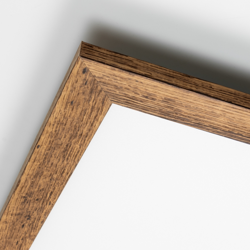 Eglo - Painel integrado LED com regulação POZZALLO WOOD LED/21W/230V 2700-6500K 49,5x49,5 cm castanho + comando