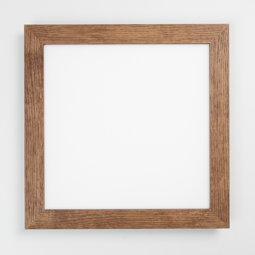 Eglo - Painel integrado LED com regulação SALOBRENA 2 WOOD LED/25W/230V 4000K 49,5x49,5 cm castanho escuro