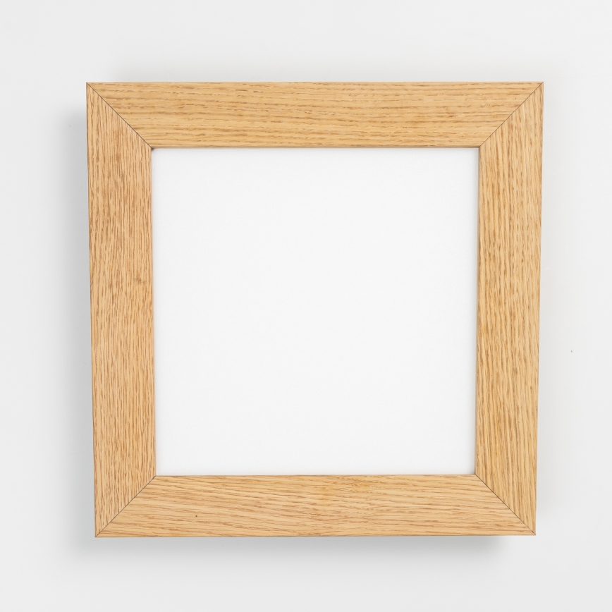 Eglo - Painel integrado LED RGBW com regulação SALOBRENA-C WOOD LED/16W/230V 2700-6500K 34x34 cm castanho + comando