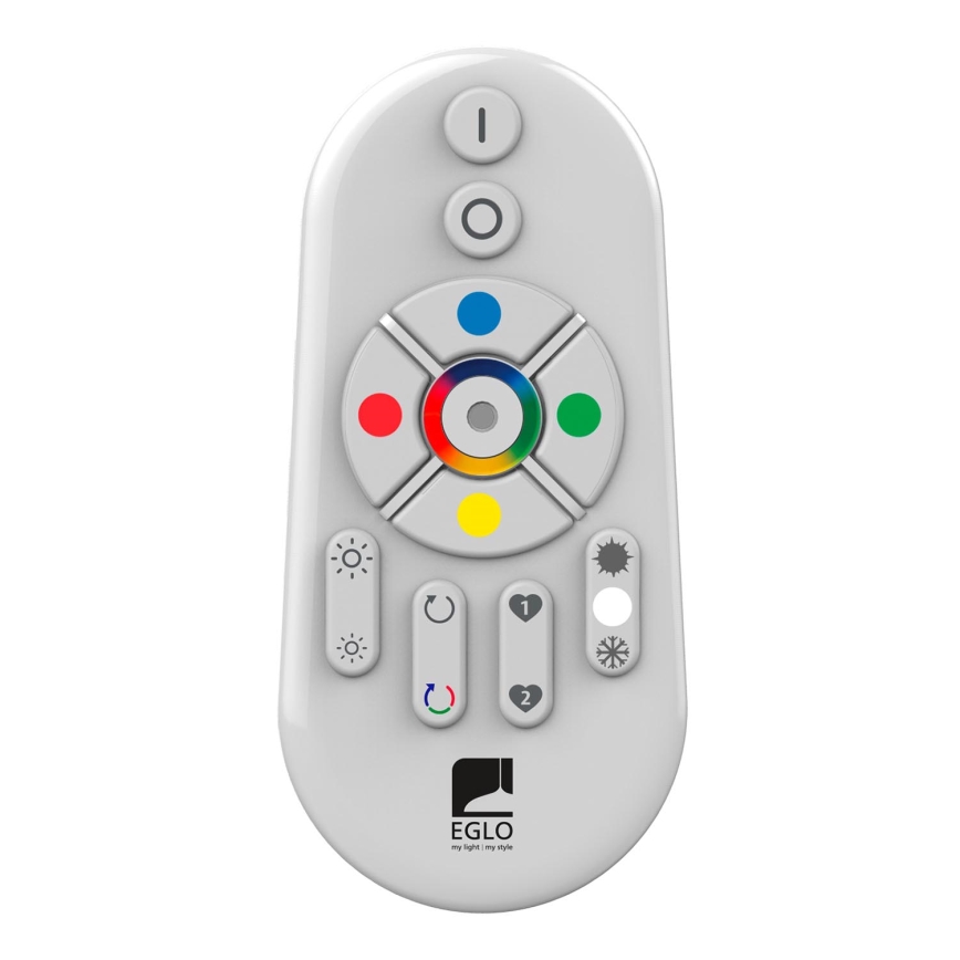 Eglo - Painel integrado LED RGBW com regulação SALOBRENA-C WOOD LED/16W/230V 2700-6500K 34x34 cm castanho + comando