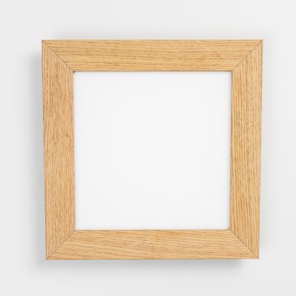 Eglo - Painel integrado LED RGBW com regulação SALOBRENA-C WOOD LED/16W/230V 2700-6500K 34x34 cm castanho + comando