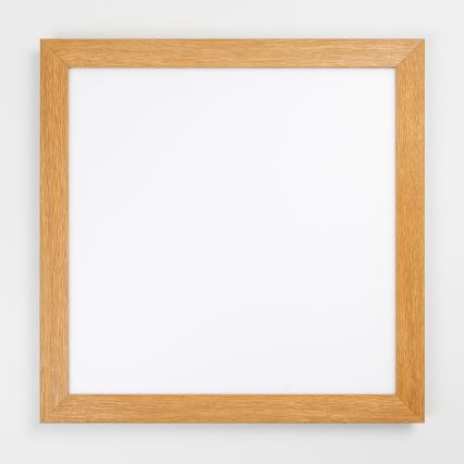 Eglo - Painel integrado LED RGBW com regulação SALOBRENA-C WOOD LED/34W/230V 2700-6500K 64x64 cm castanho + comando