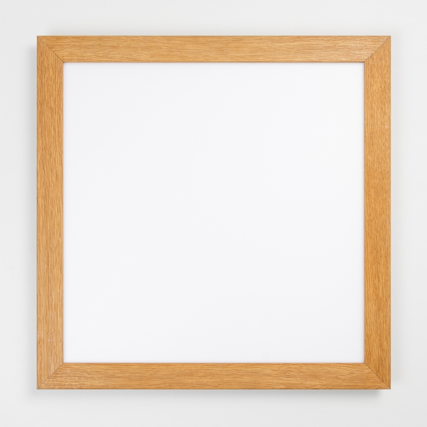 Eglo - Painel integrado LED RGBW com regulação SALOBRENA-C WOOD LED/34W/230V 2700-6500K 64x64 cm castanho + comando