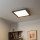 Eglo - Painel integrado LED RGBW com regulação SALOBRENA-C WOOD LED/21W/230V 2700-6500K 49,5x49,5 cm castanho escuro + comando