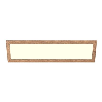 Eglo - Painel integrado LED SALOBRENA-RW WOOD LED/34W/230V 2700/4000K 124x34 cm castanho
