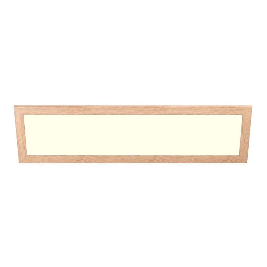 Eglo - Painel integrado LED SALOBRENA-RW WOOD LED/34W/230V 2700/4000K 124x34 cm castanho