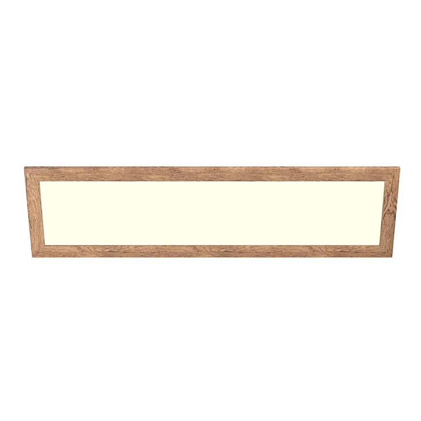 Eglo - Painel integrado LED SALOBRENA-RW WOOD LED/34W/230V 2700/4000K 124x34 cm castanho