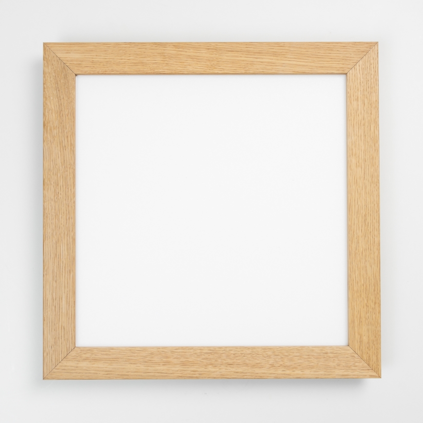 Eglo - Painel integrado LED RGBW com regulação SALOBRENA-C WOOD LED/21W/230V 2700-6500K 49,5x49,5 cm castanho + comando
