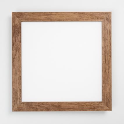 Eglo - Painel integrado LED RGBW com regulação SALOBRENA-C WOOD LED/21W/230V 2700-6500K 49,5x49,5 cm castanho escuro + comando