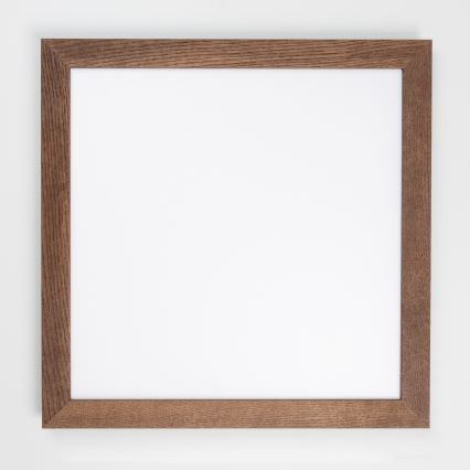 Eglo - Painel integrado LED RGBW com regulação SALOBRENA-C WOOD LED/30,5W/230V 2700-6500K 64x64 cm castanho escuro + comando