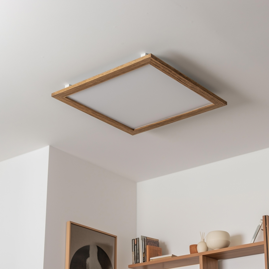 Eglo - Painel LED RGBW regulável para montagem à superfície/rebaixado SALOBRENA-C LED/34W/230V castanho + comando