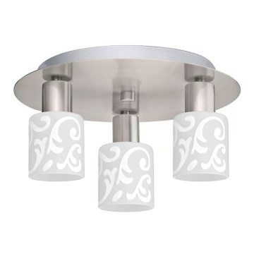 Eglo - Plafon LED MY CHOICE 3xE14/4W/230V cromo mate/branco