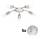 Eglo - Plafon LED MY CHOICE 5xE14/4W/230V cromo mate/branco/preto