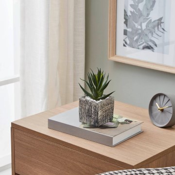 Eglo - Planta artificial num vaso 13x9,5 cm suculento